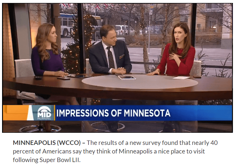 CBS Mid-morning show: Super Bowl Impressions survey