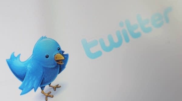 A close-up view of the logo for the microblogging website Twitter on June 1, 2011 in London, England.