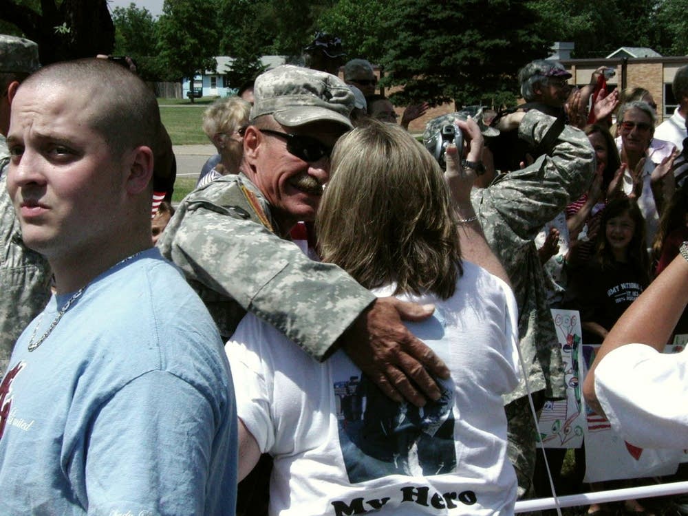 Greeting a hero