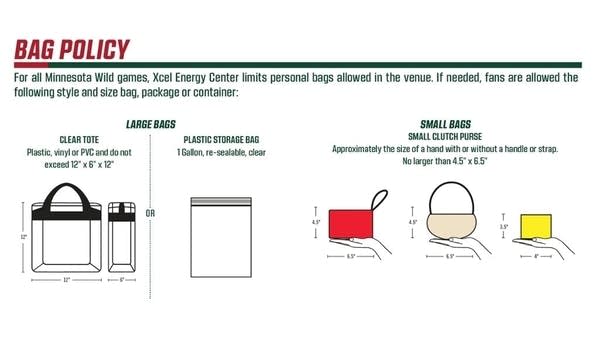 Minnesota Wild to female fans: Your big purse is now a problem