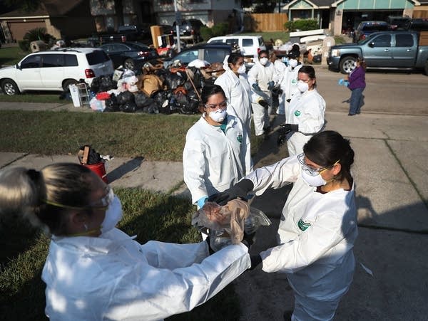 Cleanup after Harvey hit Houston last September