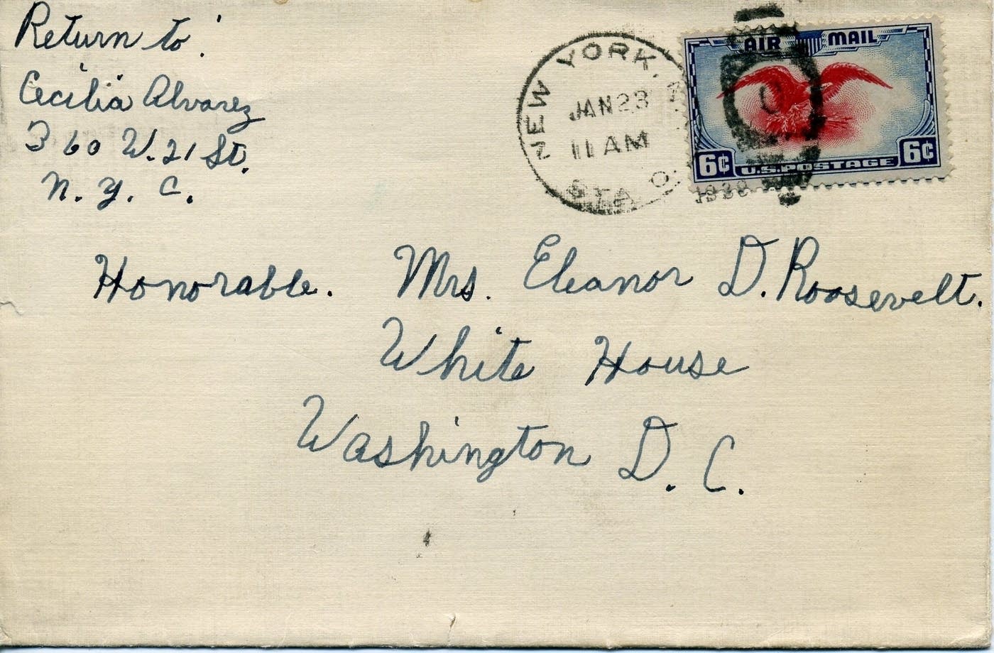 Envelopes and cards sent to the Roosevelt White House APM Reports