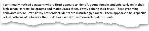 A preview from a report