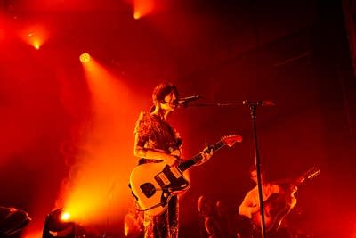 Japanese Breakfast performing on stage