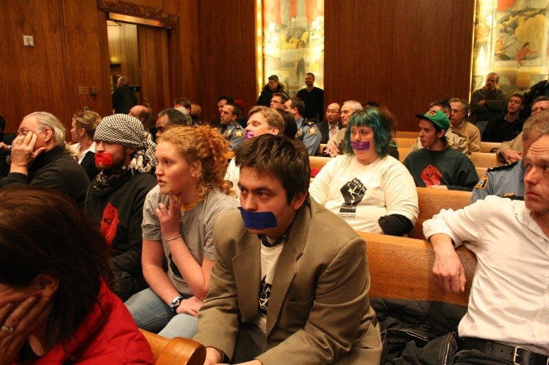 Silent protest