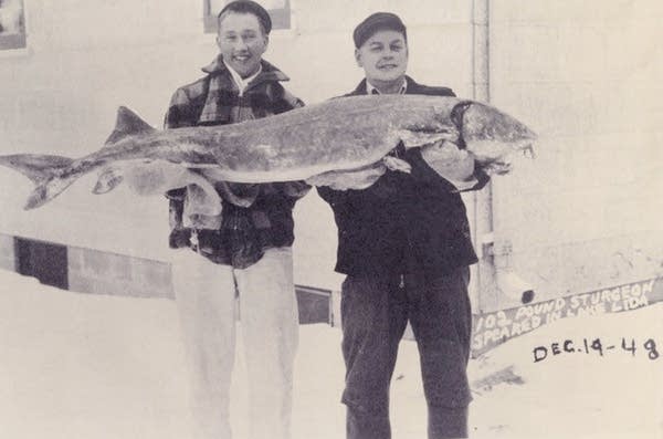 A photo from 1948 shows Harold Rice and Dick Swenson proudly posing.