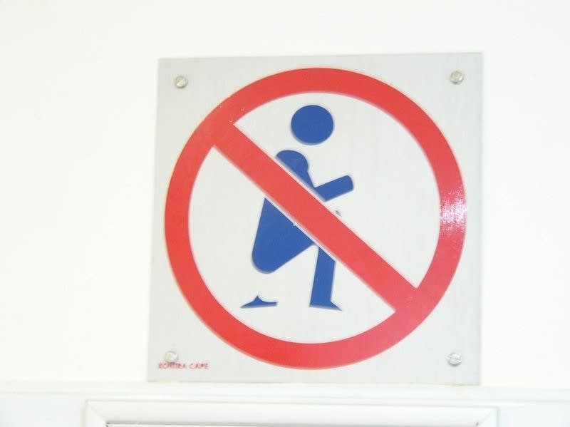 Toilet signs can be helpful -- and sometimes hilarity-inducing.