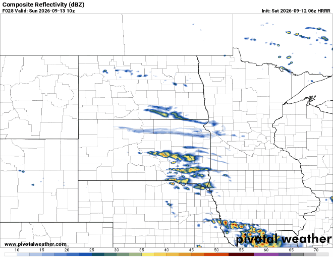 Forecast precipitation Sunday 5 a.m. to 1 p.m.