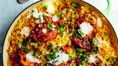 One-Pan Harissa Chicken & Rice