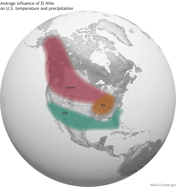 Sep-tober Monday; first signs of El Nino warmth in MN?