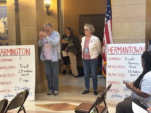 People at the Minnesota Captiol protesting