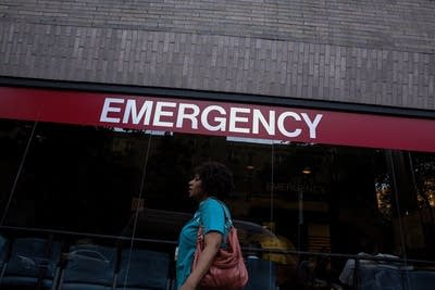 New York hospital testing patient