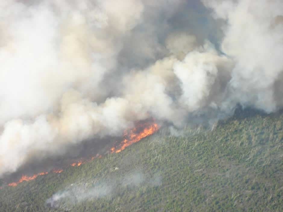 Cavity Lake fire