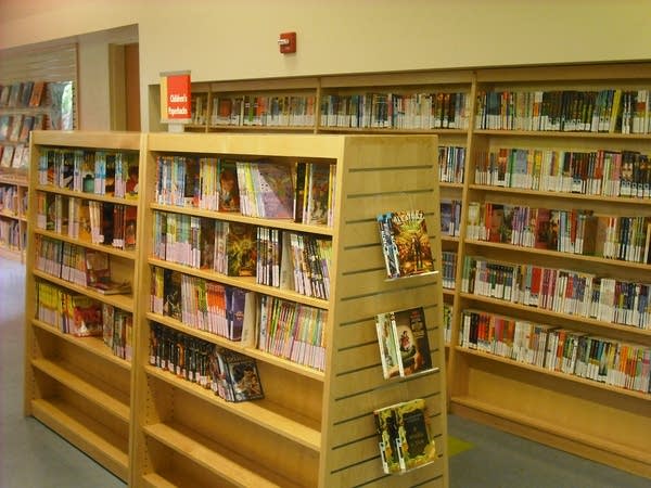 The children's book section at San Jose Library