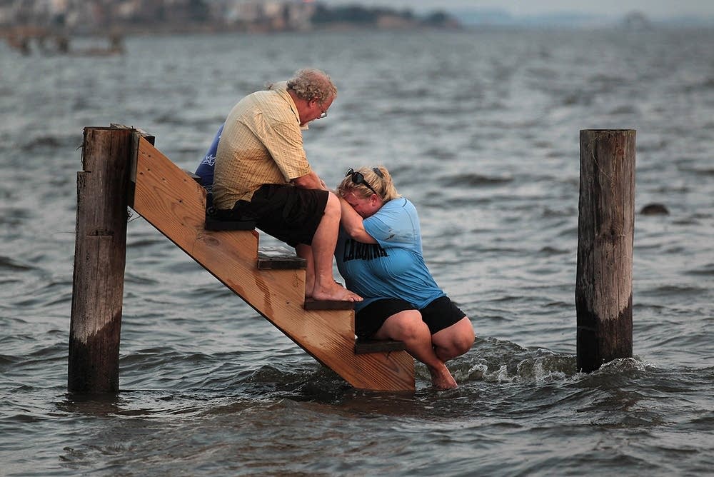 Couple's cottage washed away