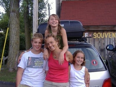 Nanci Olesen with her children