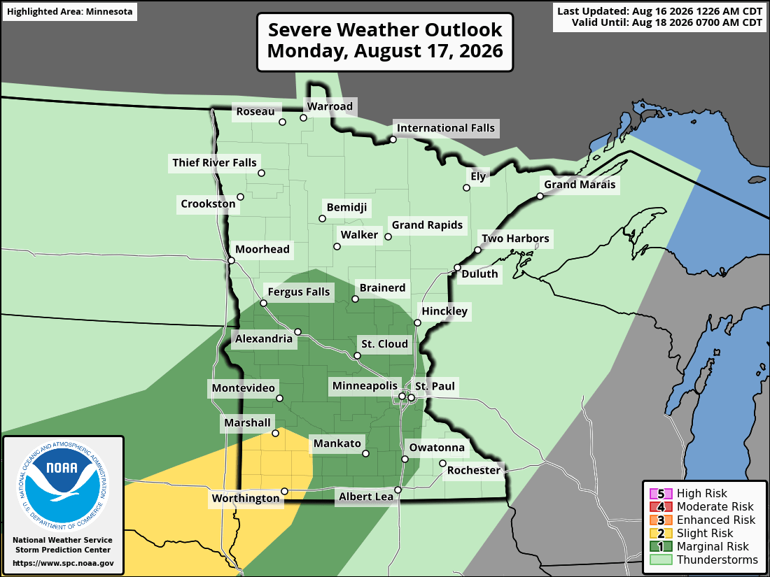 Severe weather threat for Monday