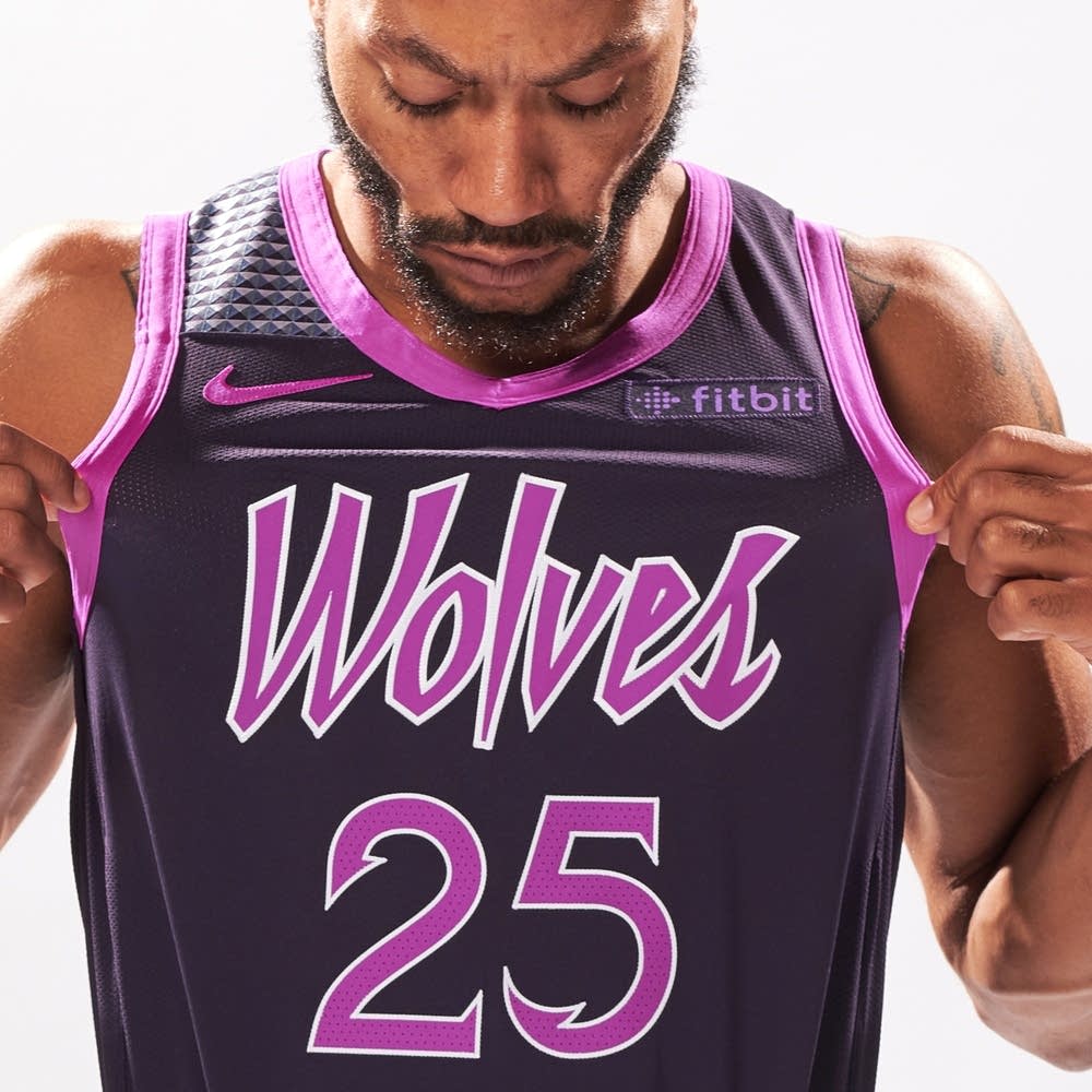 purple timberwolves jersey