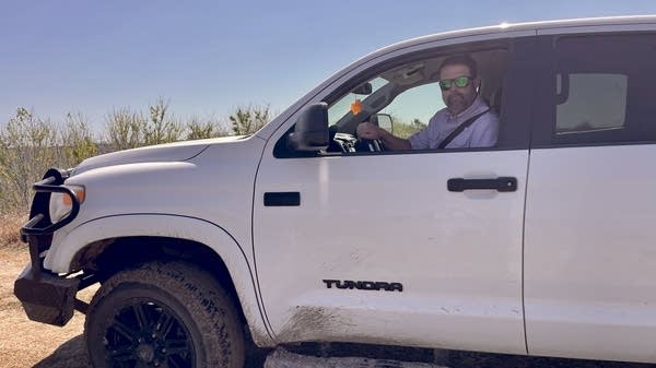 Rice farmer Casey Smith in Brazoria County, Texas is facing higher fertilizer and diesel prices, which adds tens of thousands of dollars to his operating costs. 