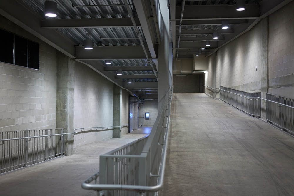 Target Field shelter area