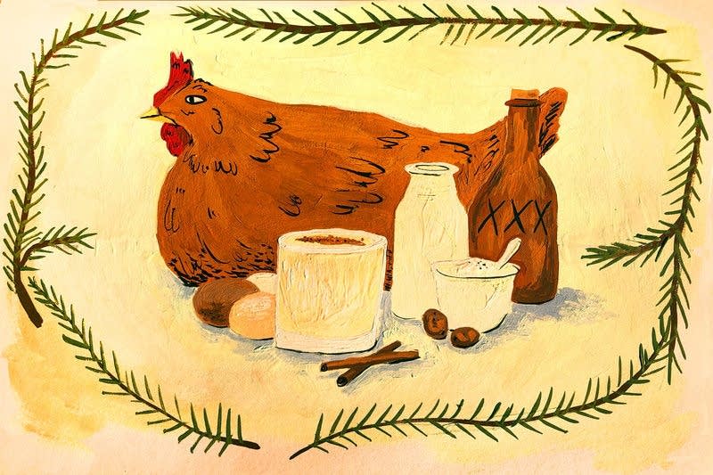 Why do we toast with eggnog?