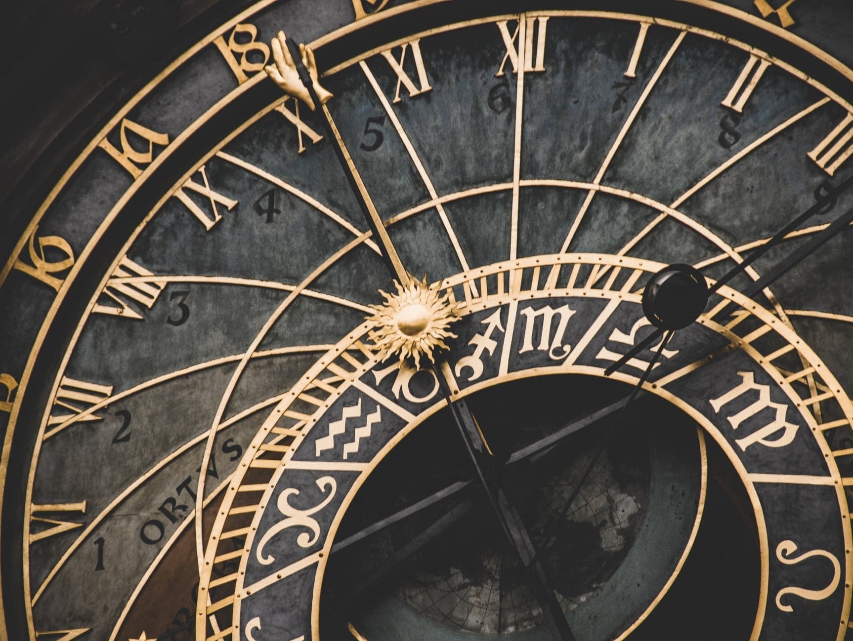 Large clock.
