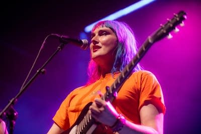 Person performing on stage