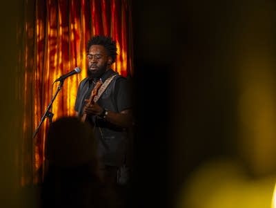 a band playing at a jazz club