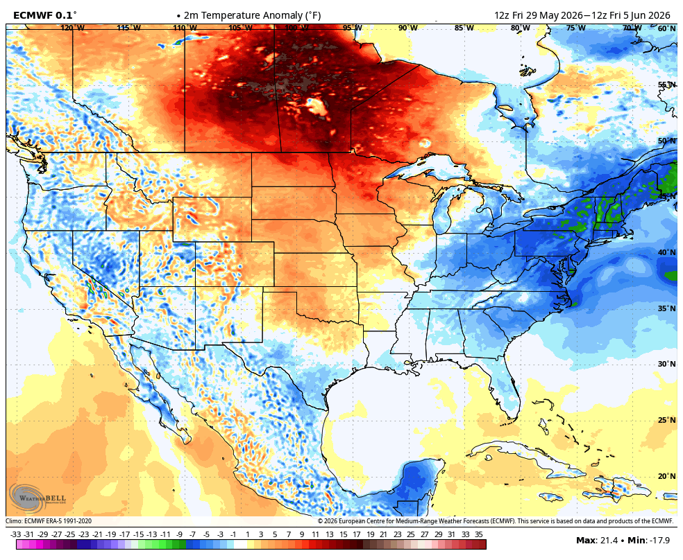 Warmer-than-normal temperatures continue to dominate