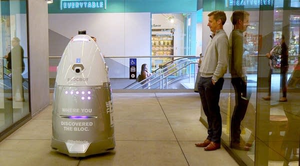 Watch Kai Ryssdal interview a robot security guard