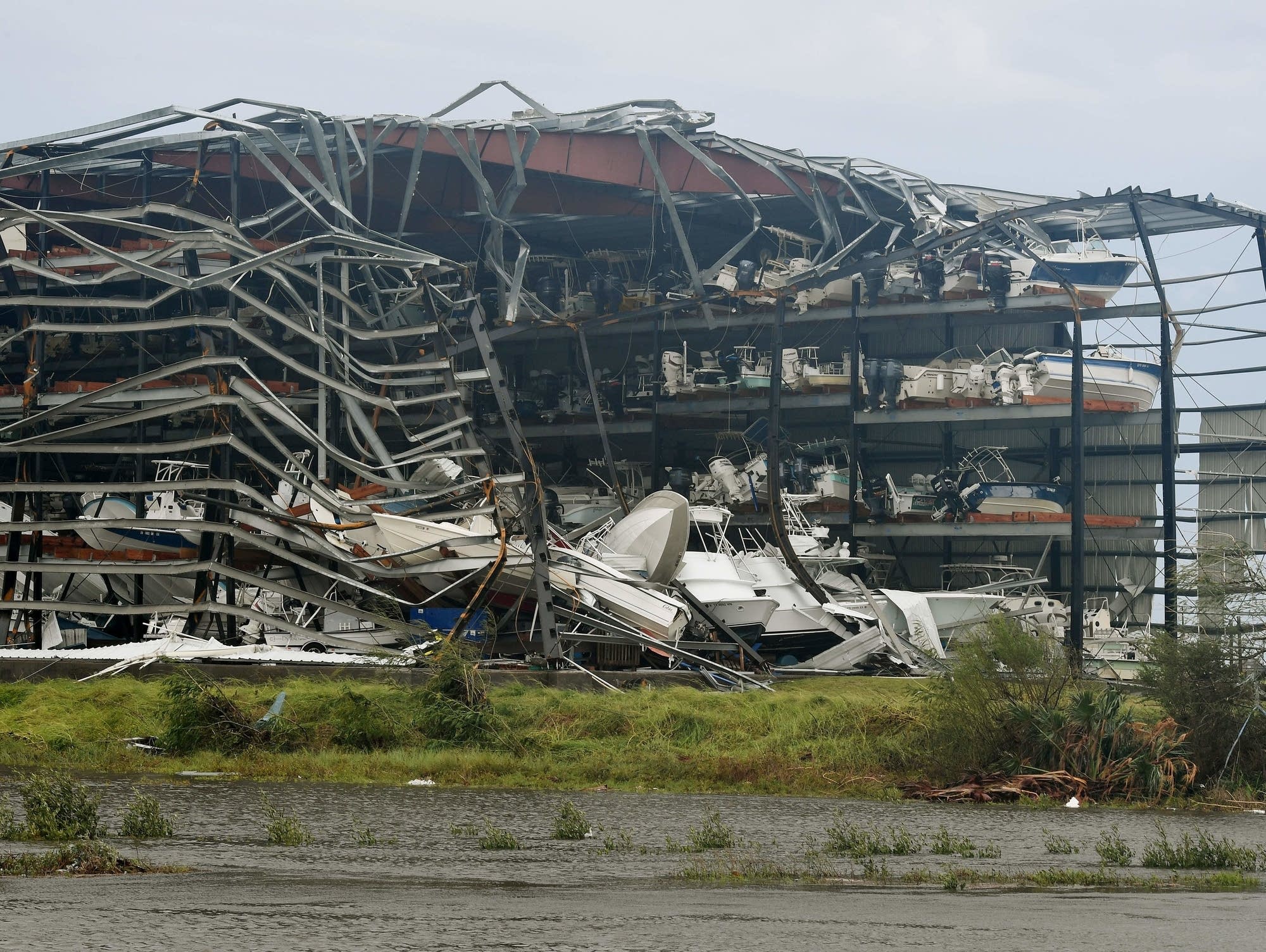 Damage from Tropical Storm Harvey