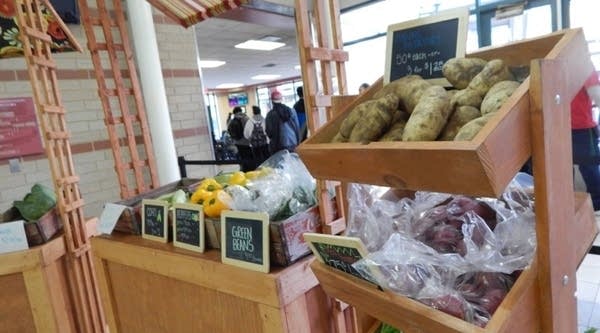 The Market at Wright Stop Plaza in Dayton, Ohio, is open three days a week inside the city's downtown transportation hub