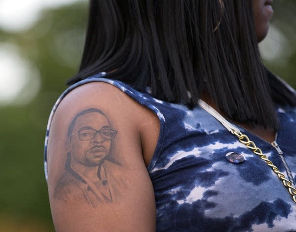 Philando Castile's sister Allysza has a tattoo of her brother on her arm.