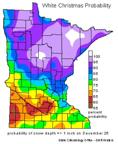 White Christmas probability