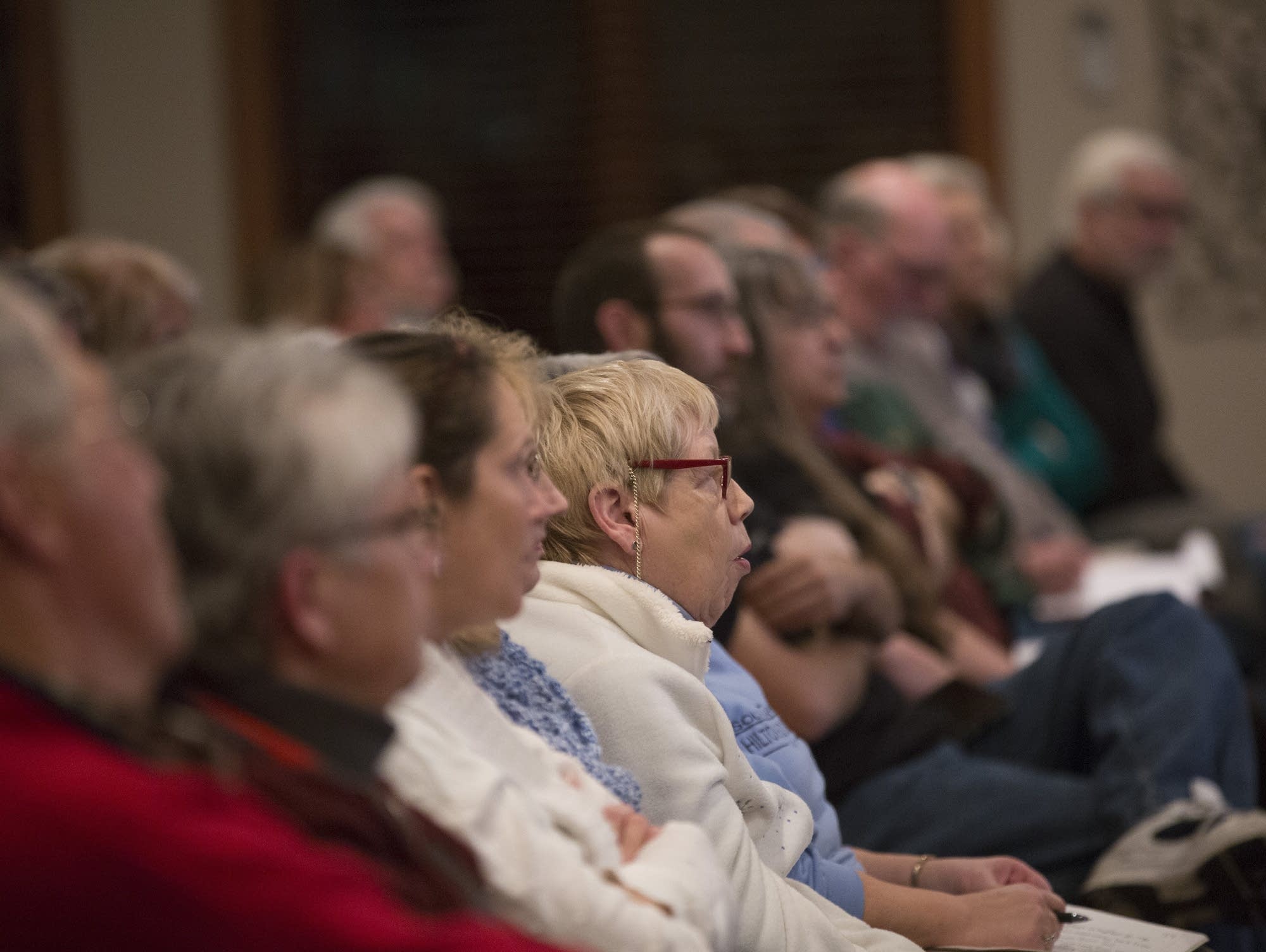 The audience was rapt