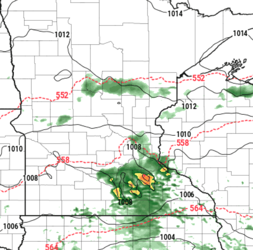 NOAA NAM 3 km model 3 pm Tuesday