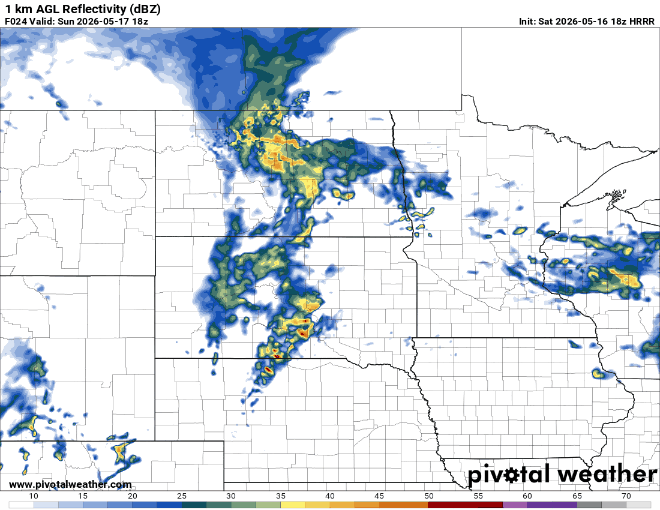 Forecast precipitation Sunday 1 p.m. to 3 a.m. Monday