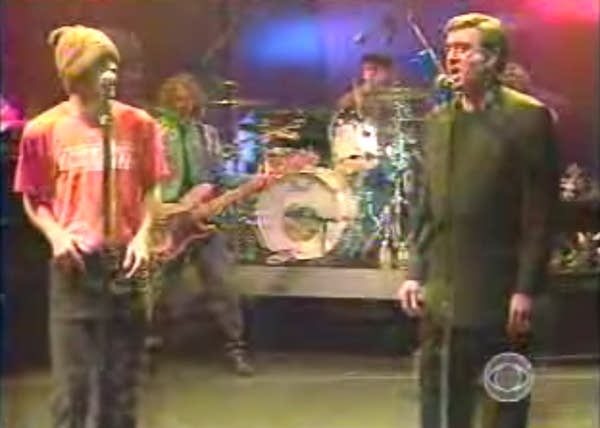 Dan Rather and R.E.M.