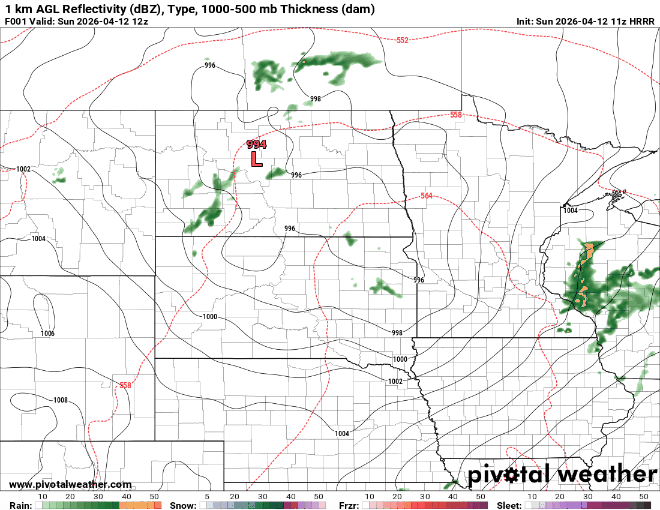 Forecast precipitation Sunday 7 a.m. to 7 p.m.