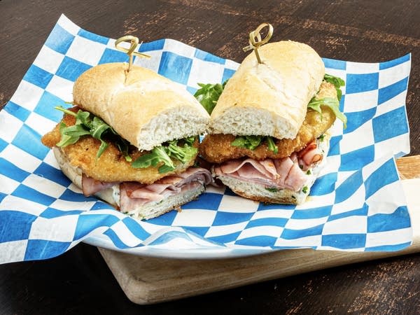 Apple Donut Ham Grinder