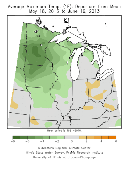 temperature departure last 30 days