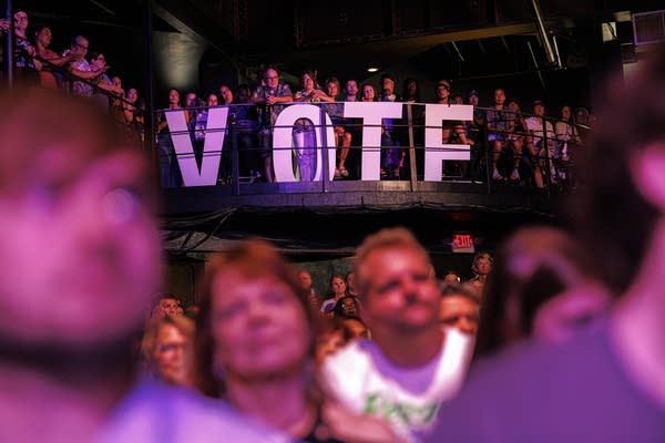 A Rally with Sanders, Flanagan, and Omar, Ellison, and Smith