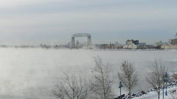 Lake Superior “smokes” in the frigid air | MPR News