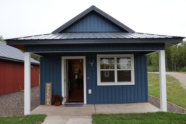 The exterior of a house.