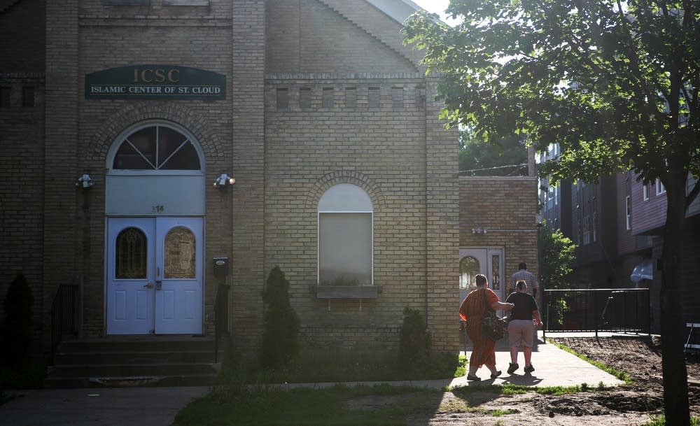 Entering the Islamic Center of St. Cloud