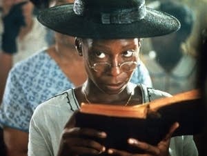 Woman reading book