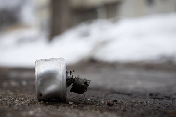 A teargas canister