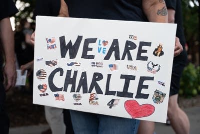 A sign says we are charlie