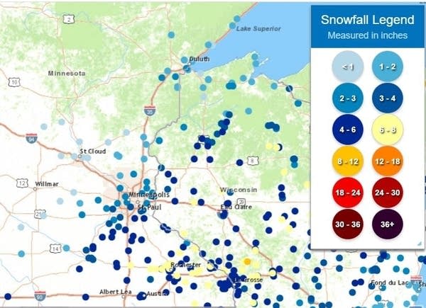 Snow tapers; quiet weekend ahead, near-normal temps 