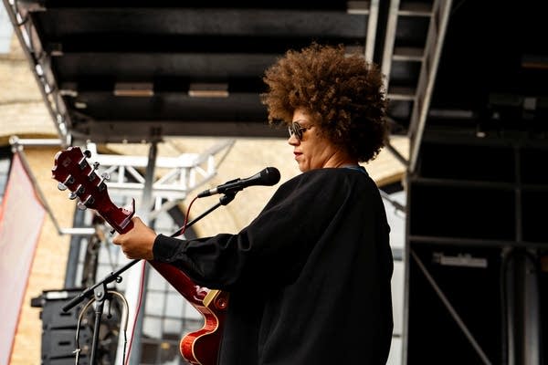 Chastity Brown performing at North By North Loop Festival in Minneapolis on Sunday, Sept. 10, 2023